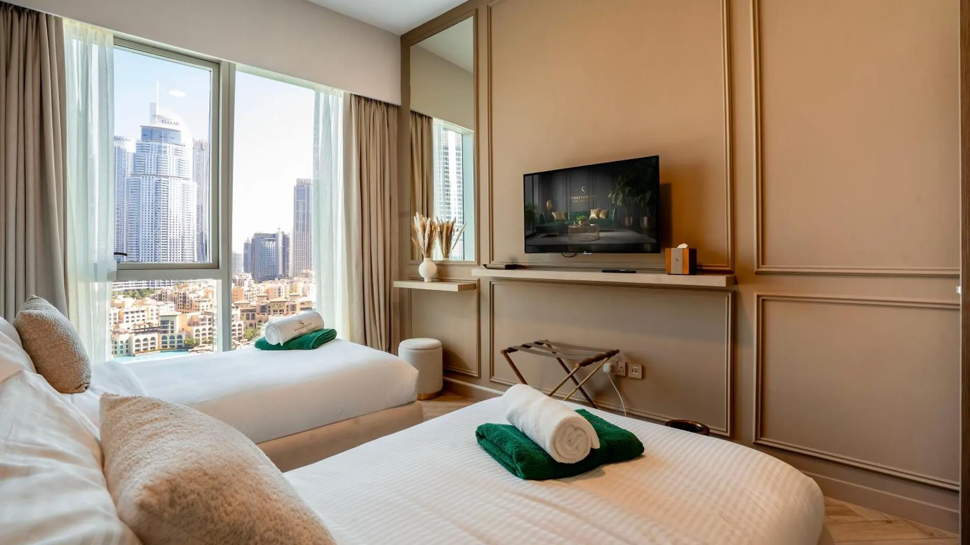 Stylish 2-Bedroom Luxury Stay In Downtown Dubai With Burj Khalifa & Fountain Views Spojené arabské emiráty